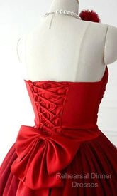 Custom Made Short Burgundy Semi Formal Prom Dress, Burgundy Bridesmaid Dress, Graduation/Homecoming Dress
